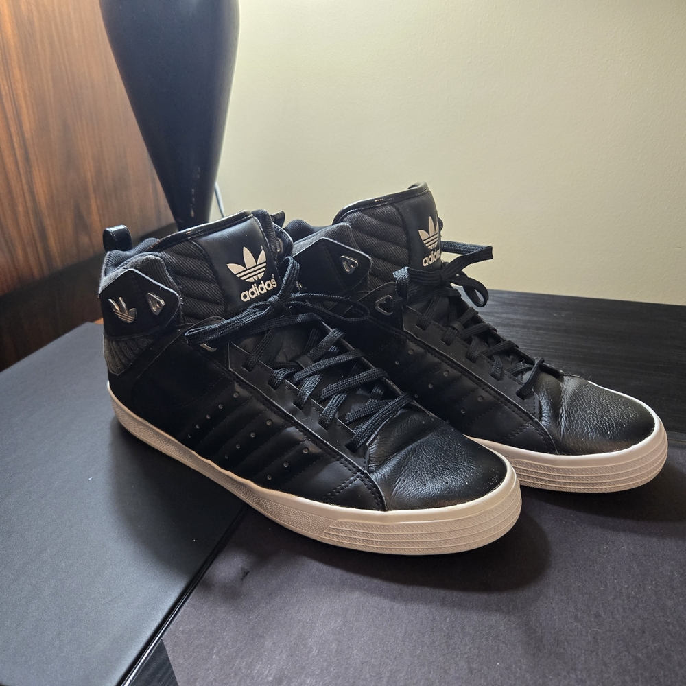 Adidas Men's Black High-Top Sneakers